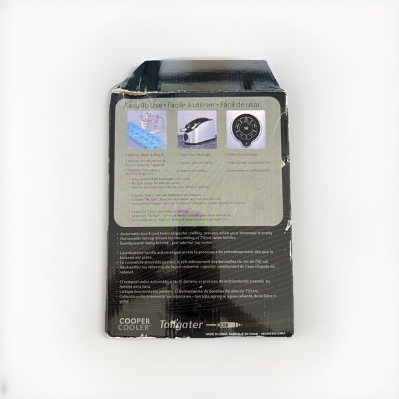 Cooper Cooler Rapid Beverage Wine Chiller Chill on Demand TailGater READ*!! - Picture 3 of 16